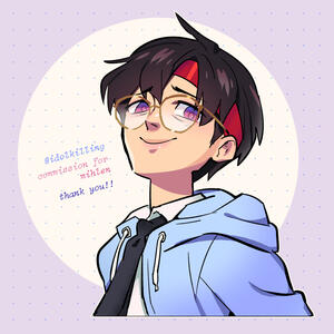 Shaded bust for @mihlen, October 2024. $60 USD.